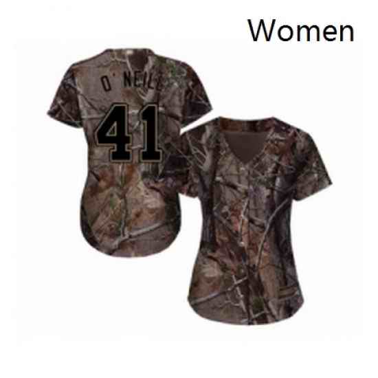 Womens St Louis Cardinals 41 Tyler O Neill Authentic Camo Realtree Collection Flex Base Baseball Jersey